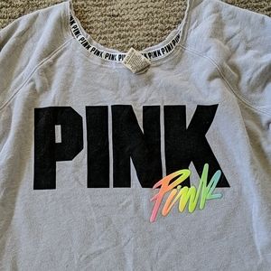 Oversized pink sweatshirt